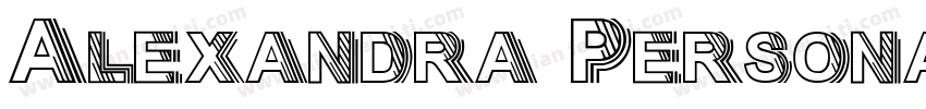 Alexandra PersonaUse字体转换